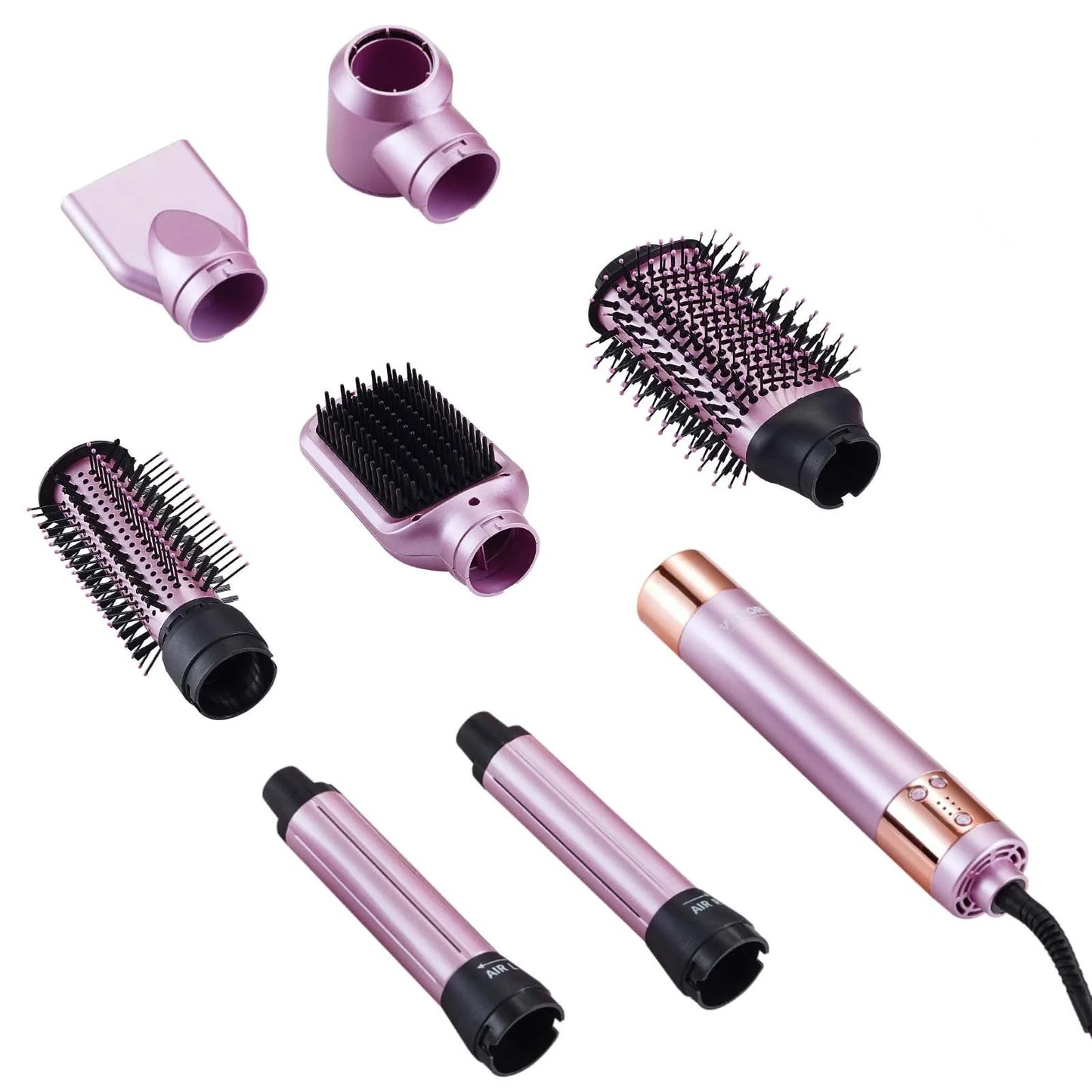 VEVOR 6-in-1 Multi-Function Hair Dryer Brush for Volumizing, Styling, and Curling