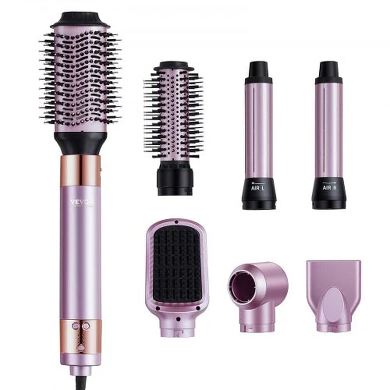 VEVOR 6-in-1 Multi-Function Hair Dryer Brush for Volumizing, Styling, and Curling