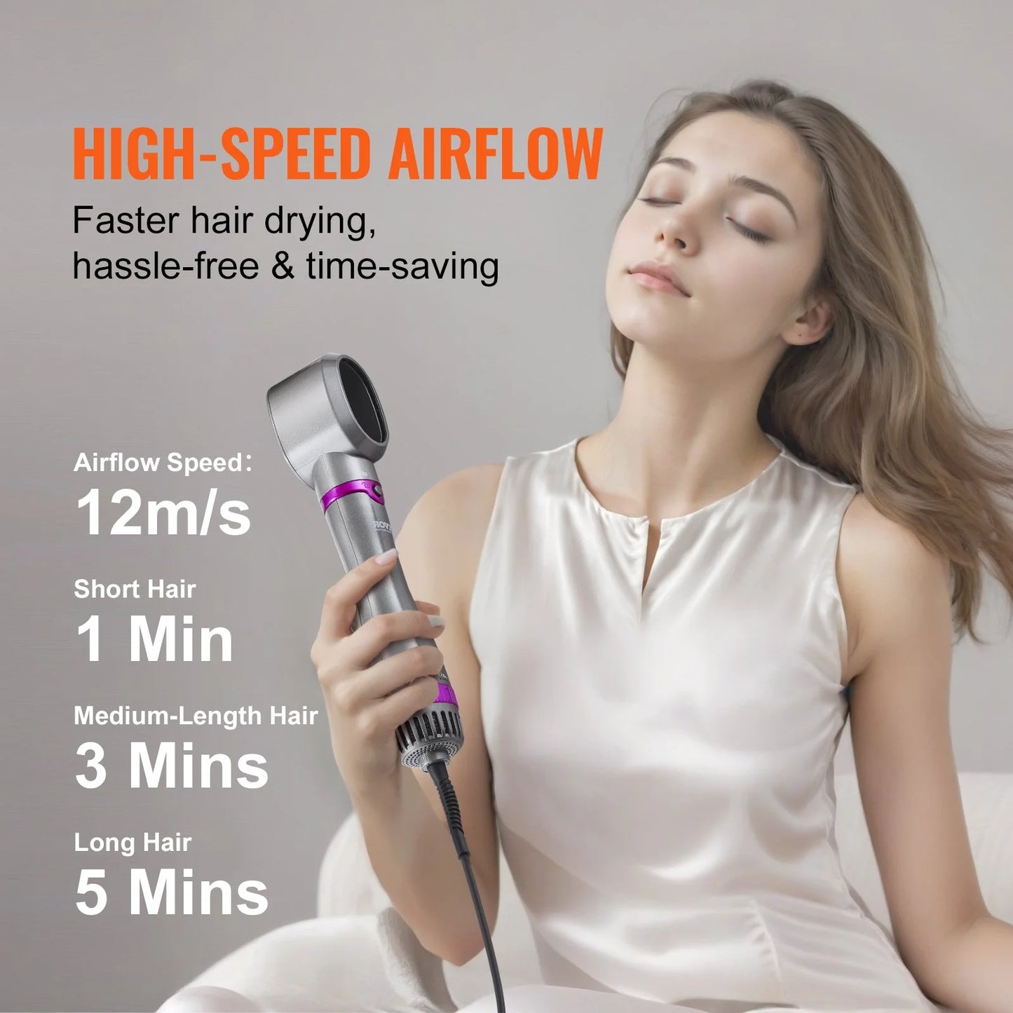 Vevor 5-in-1 Hair Dryer Brush and Hot Styler with Upgraded Negative Ion Technology for Curling