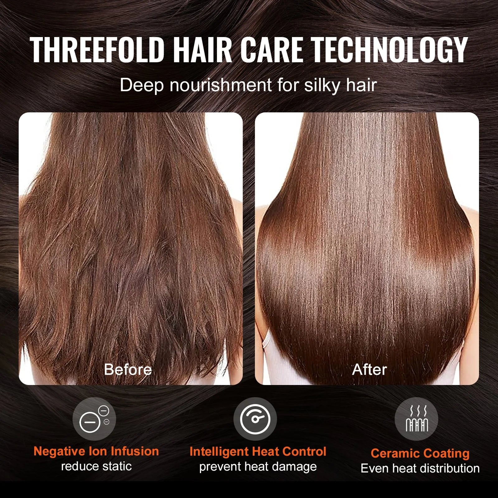 Vevor 5-in-1 Hair Dryer Brush and Hot Styler with Upgraded Negative Ion Technology for Curling