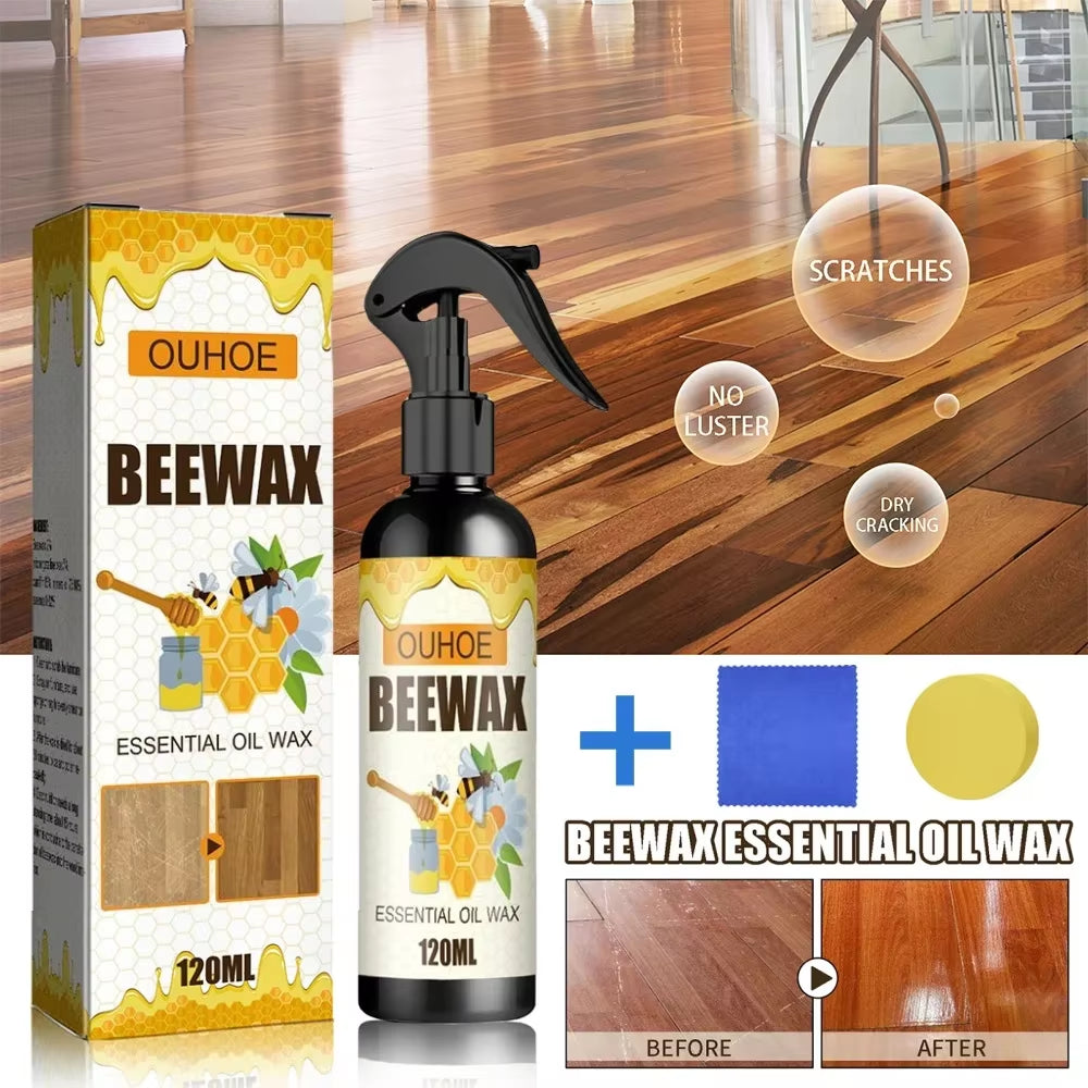 Furniture Polishing Beeswax Spray Wooden Protection Stain Remover Maintenance Agent Multipurpose Table Floors Brighten Care Wax