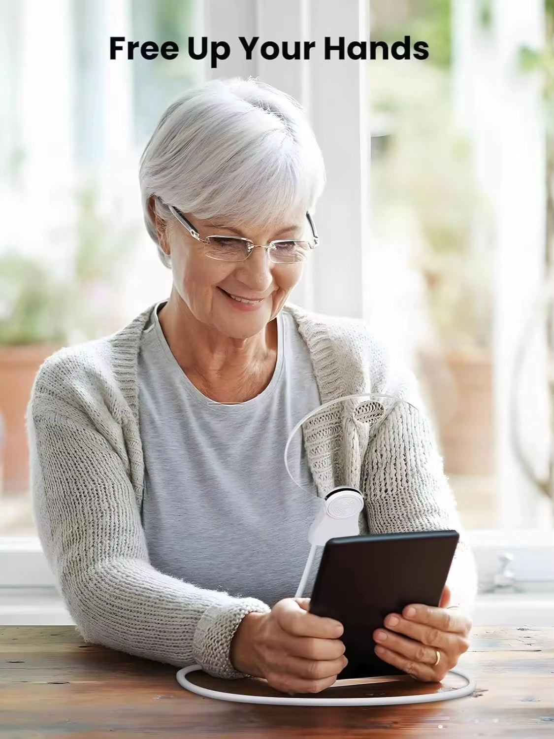 10X Hands Free Magnifying Glass for Neck Wear, Magnifier for Reading, Sewing, Cross Stitch, Inspection, Repair.(4.33Inch)