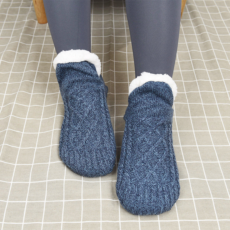 Cozy Fleece-Lined Winter Slipper Socks | Warm * Soft * Non-Slip Comfort