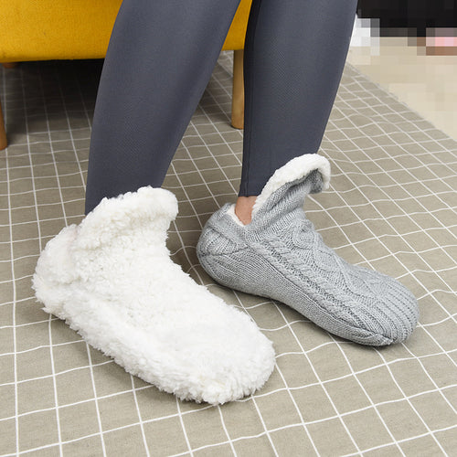 Cozy Fleece-Lined Winter Slipper Socks | Warm * Soft * Non-Slip Comfort